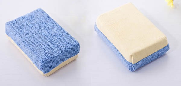 M028A M029A Chamois & Microfibre sponge 4x8x12cm